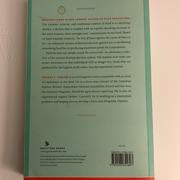 Book. The end of food - Picture 2 of 2